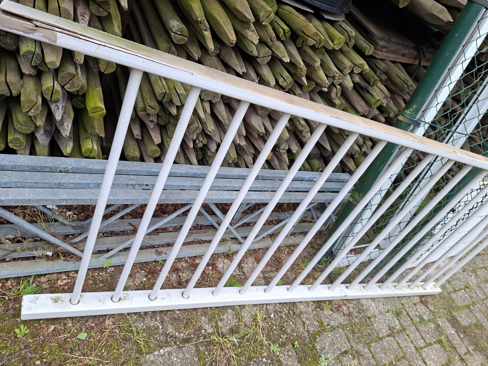 Balustrade hek - 220 cm lang, 88 cm hoog, Tuin en Terras, Tuinhekken en Hekwerk, Ophalen, Gebruikt, Overige materialen, Overige typen