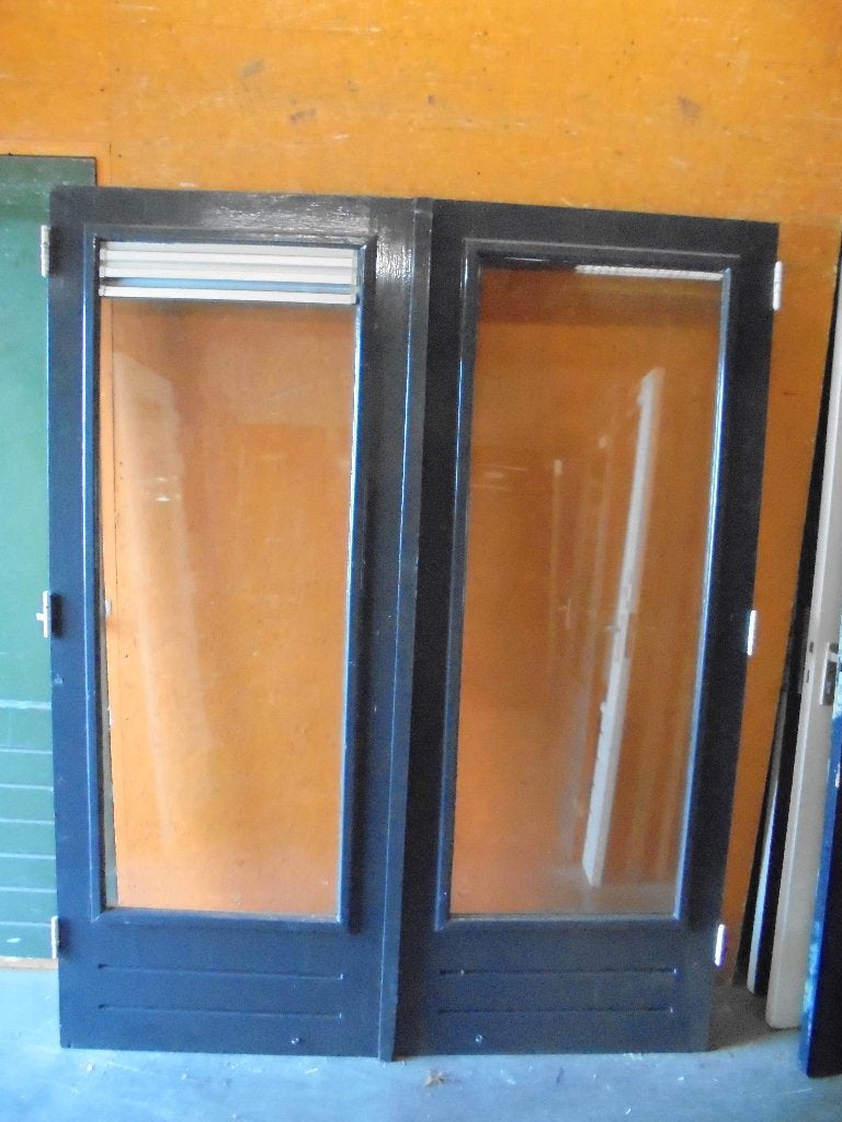 Openslaande tuindeuren dubbelglas, 166 x 210 (nr. NB120A), Doe-het-zelf en Verbouw, Deuren en Horren, Ophalen, 120 cm of meer