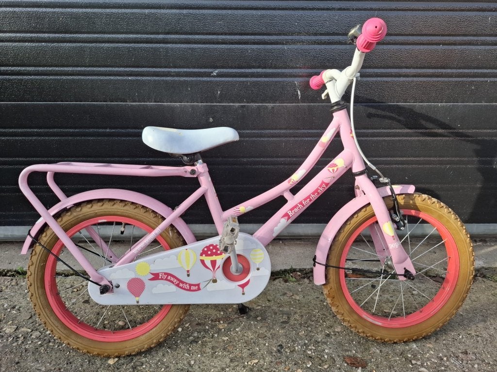 16 inch meisjesfiets, Terugtraprem, 16 tot 20 inch, Niet ingevuld, Niet ingevuld