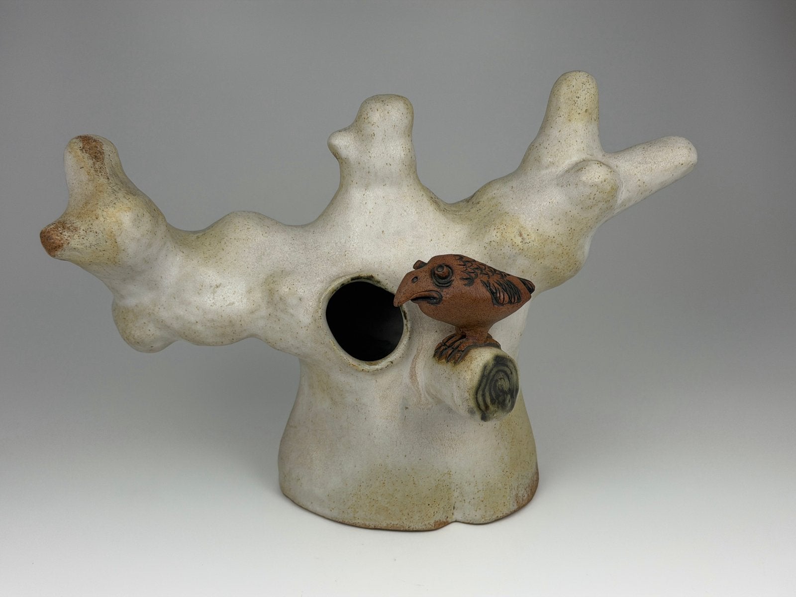 Bijzonder Ravelli keramiek vogel op tak ca. 1976 Valkenburg, Antiek en Kunst, Ophalen