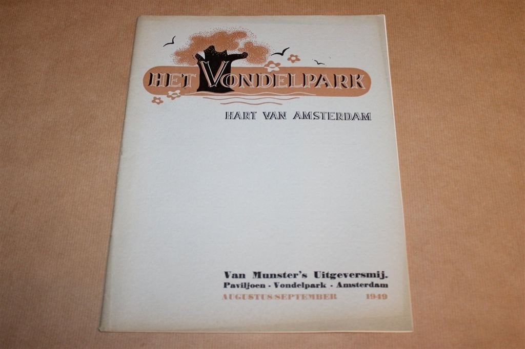 Het Vondelpark 1949 — Augustus September Amsterdam Zeldzaam, Ophalen of Verzenden, Gelezen, Muziek, Film of Tv