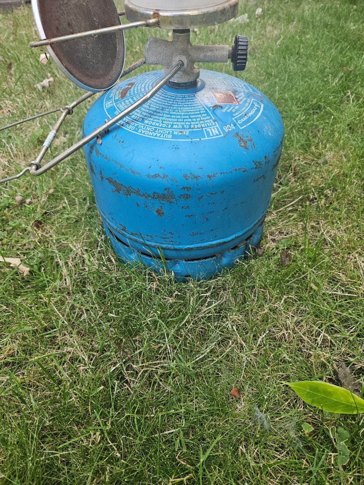 Campingaz gasfles 904, Ophalen
