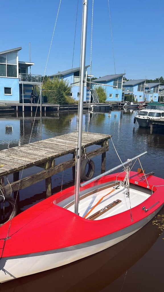 Flying Arrow Schakel zeilboot, yamaha Malta BB en dektent, Watersport en Boten, Open zeilboten, Gebruikt, Flying Arrow, Schakel