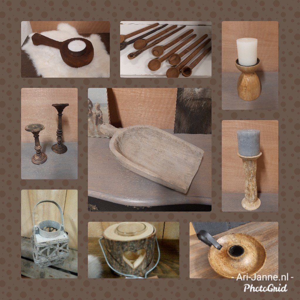 Stoere, landelijke windlichten, waxinehouder, kandelaar,deco, Overige materialen, Overige kleuren, Nieuw, Ophalen of Verzenden