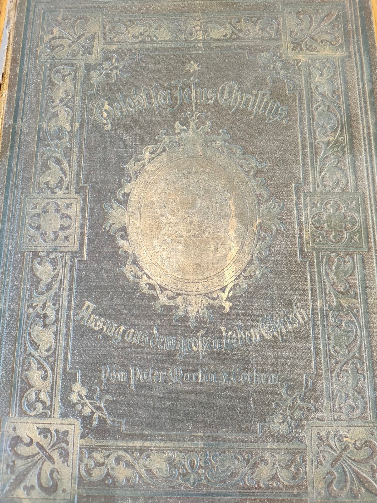 Antiek Boek (ca. 1880) - Das Große Leben Christi, Antiek en Kunst, Ophalen of Verzenden, Martin von Cochem