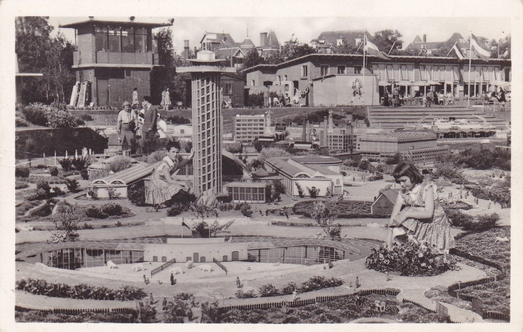 Den Haag. Oude ansichtkaart Madurodam met Blijdorp. **, Verzenden, 1940 tot 1960, Gelopen, Zuid-Holland