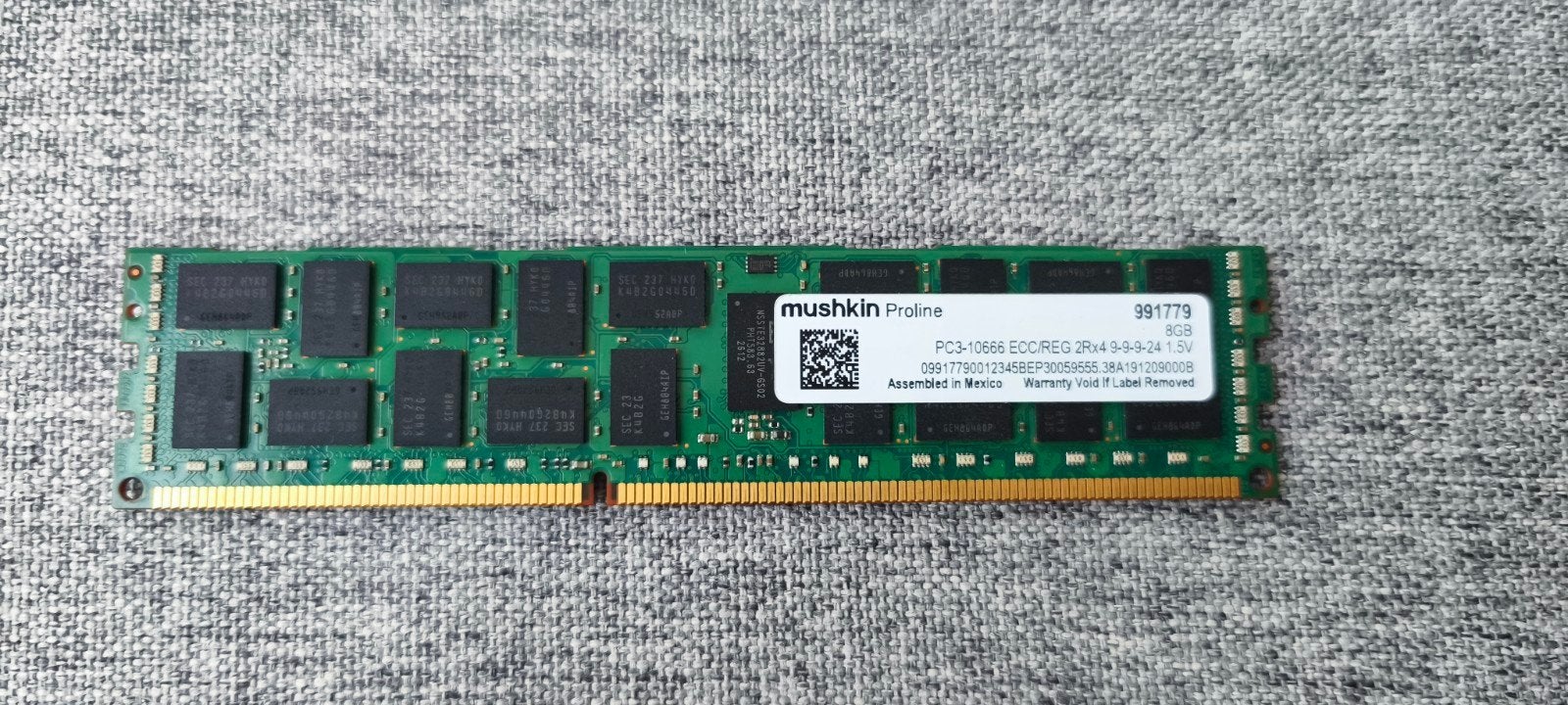 Mushkin 8GB DDR3 RAM Geheugenmodule, Computers en Software, 8 GB, DDR3, Ophalen of Verzenden, Zo goed als nieuw