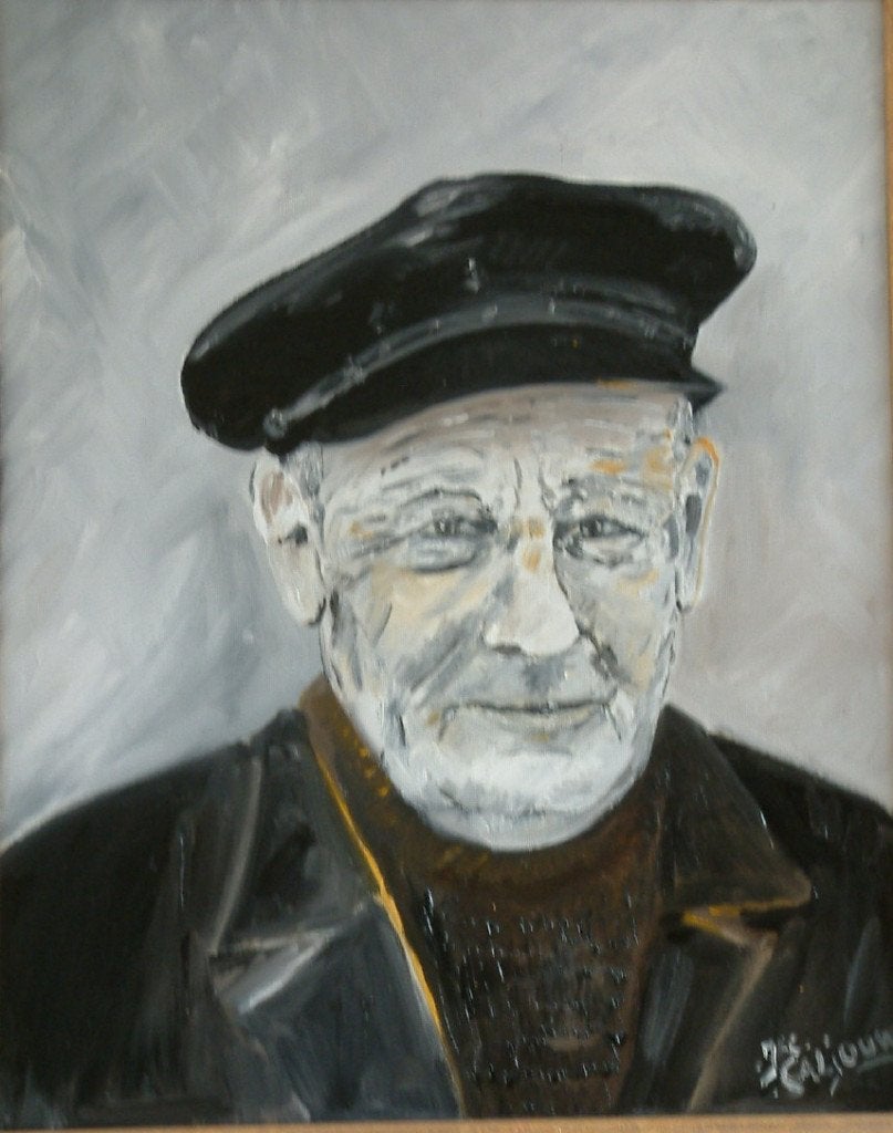 zeeland portretten, Doek, Portret of Personen, Ophalen of Verzenden, Olieverf