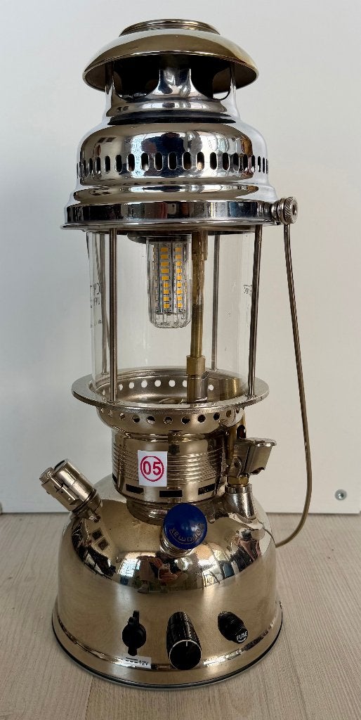Petromax 500 vintage LED oplaadbare acculantaarn (Sn05), Ophalen of Verzenden, Zo goed als nieuw, Accu