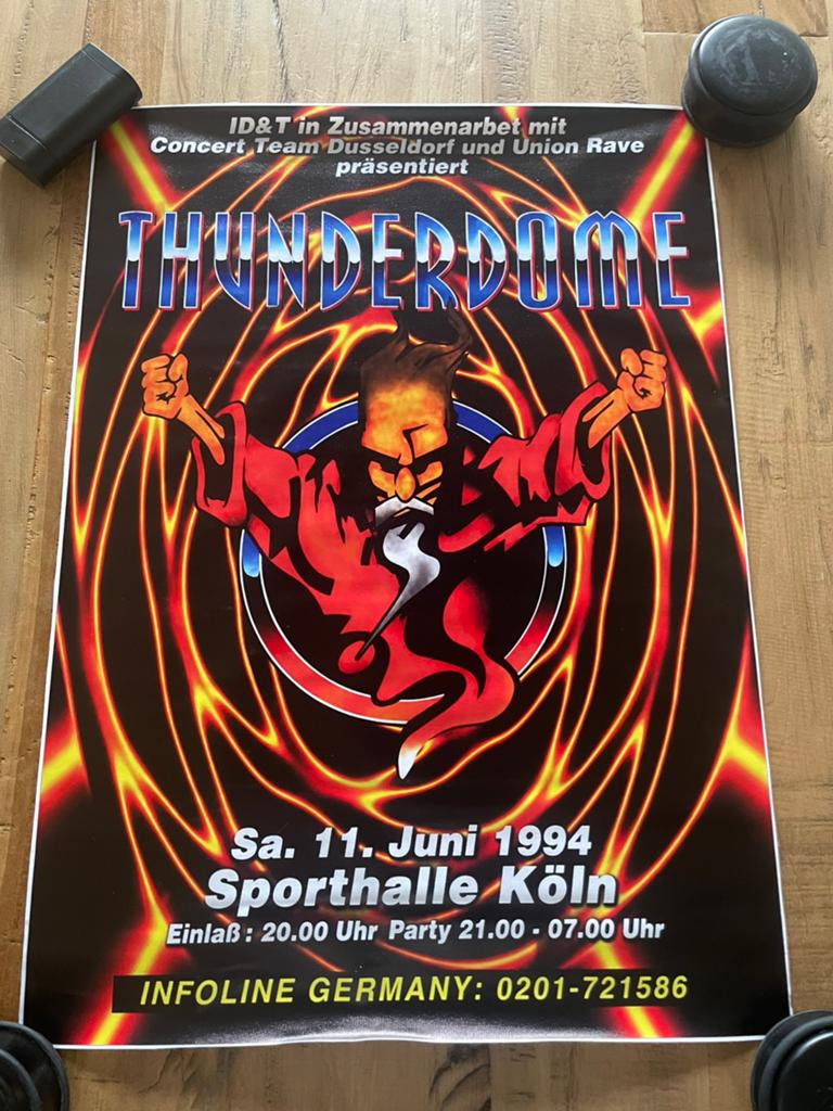 Thunderdome poster, Tickets en Kaartjes, Evenementen en Festivals, Eén persoon