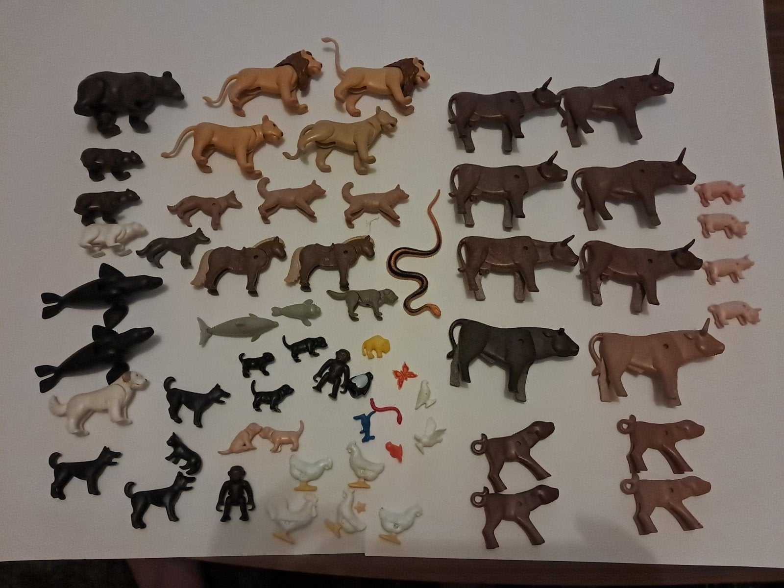 Grote partij originele Playmobil dieren – vintage, Ophalen of Verzenden, Gebruikt