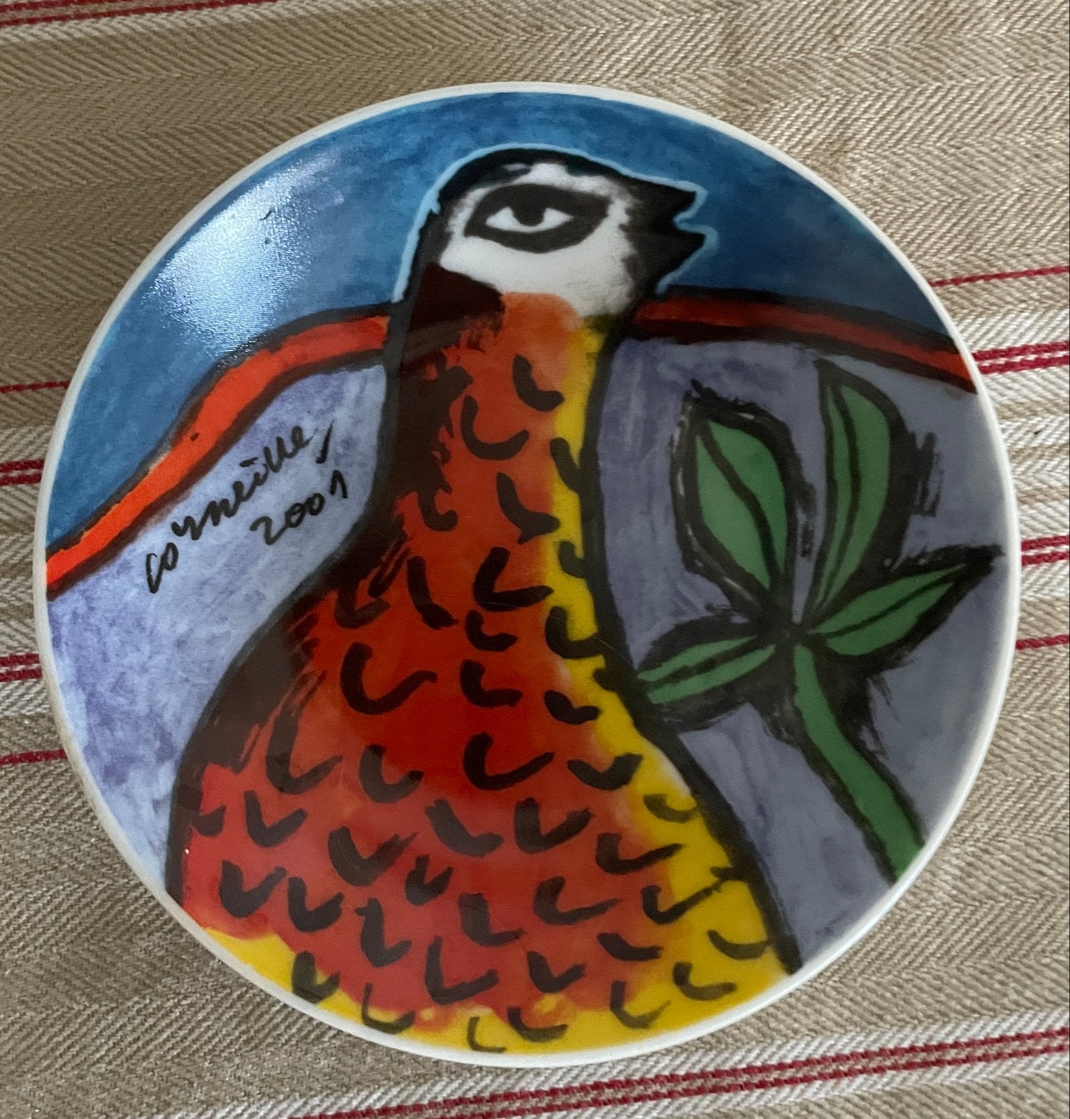 Corneille schaaltje vogel, Meerkleurig, Ophalen of Verzenden, Schaal, Steen/keramiek