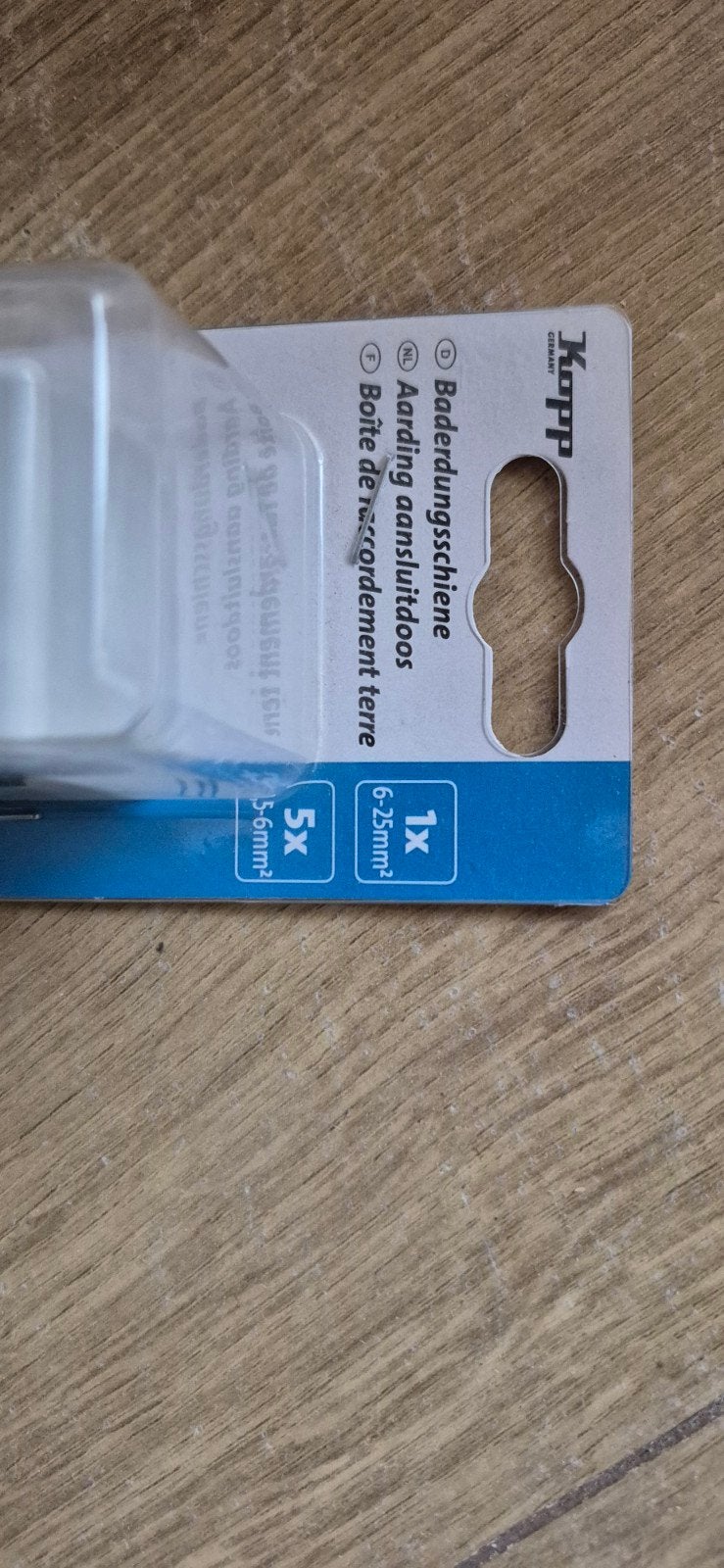 Kopp Aardingsrail 1x25mm² + 5x6mm² met afdekking, Ophalen, Nieuw, Overige merken, Overige typen