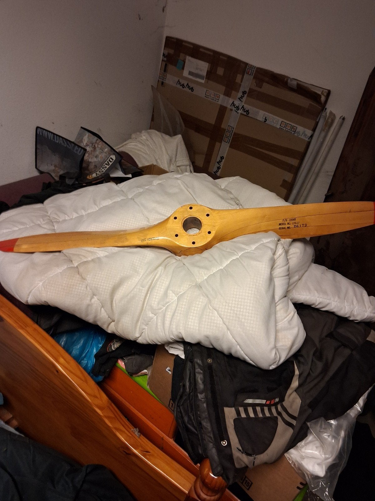 houten propeller, Geel, Hout, Object, Ophalen of Verzenden