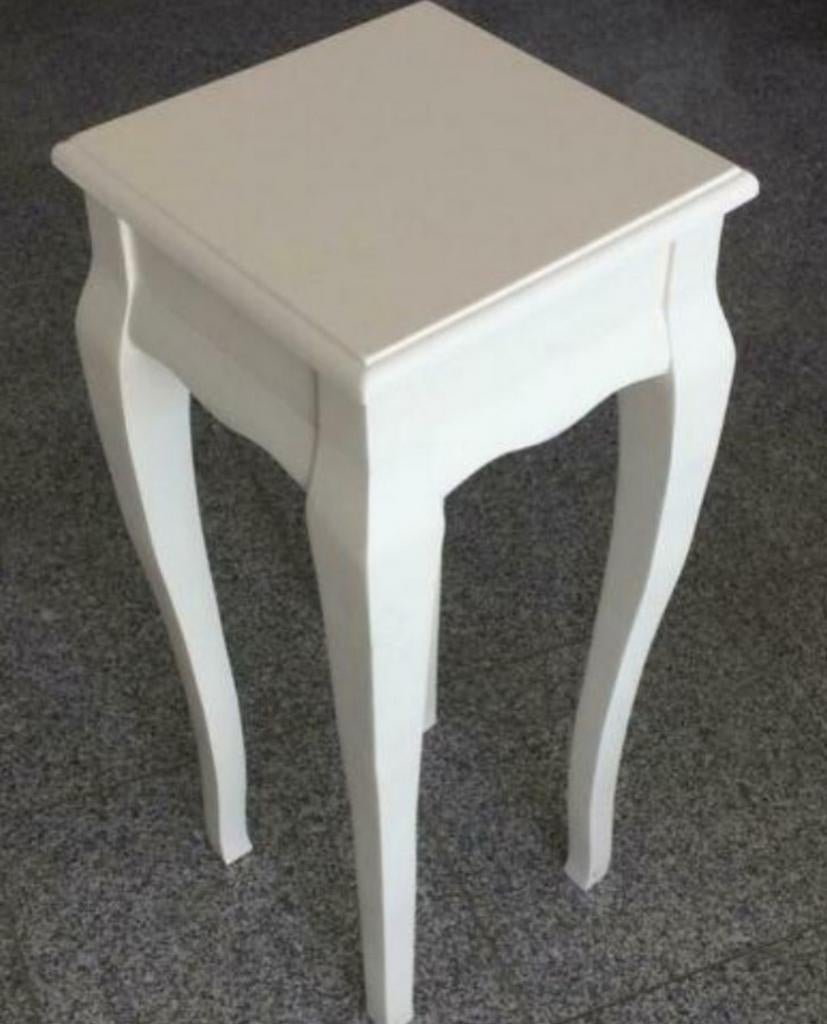 Nieuw! Witte planten tafel van Teakhout, Ophalen, Nieuw, Vierkant, Teakhout