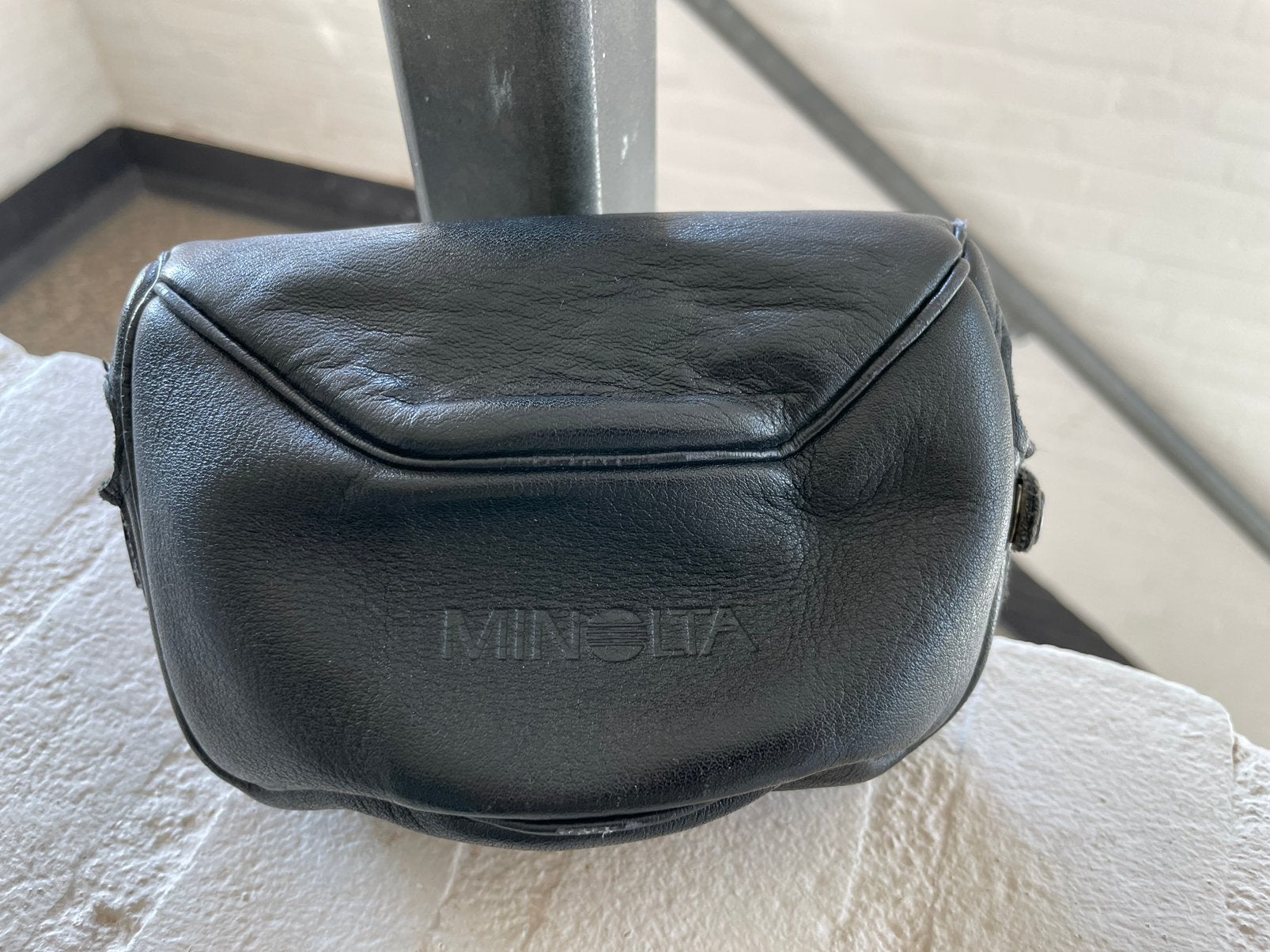 Minolta CLE Leren Case Hoesje Tasje Hoes Leica CL Pouch, Ophalen of Verzenden, Zo goed als nieuw