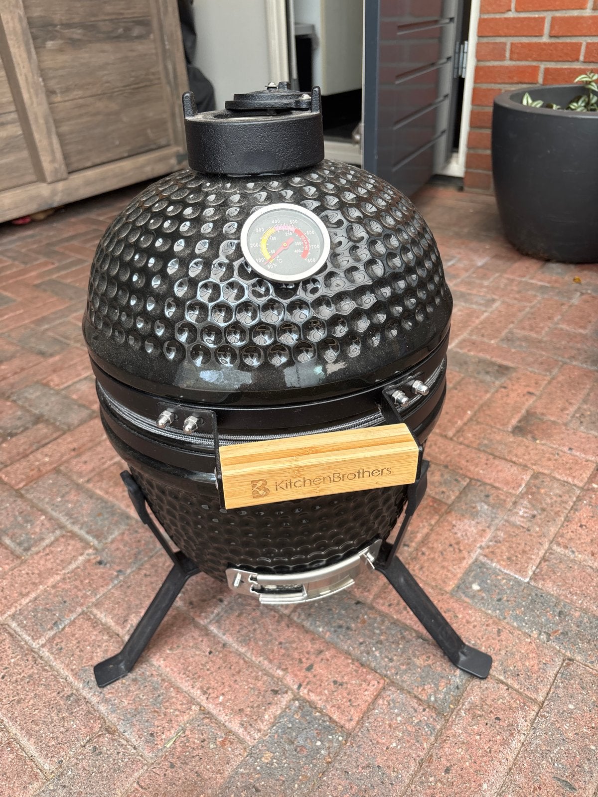 Kitchen Brothers Kamado BBQ Zwart - Nieuw, nooit gebruikt!!!, Ophalen of Verzenden, Nieuw