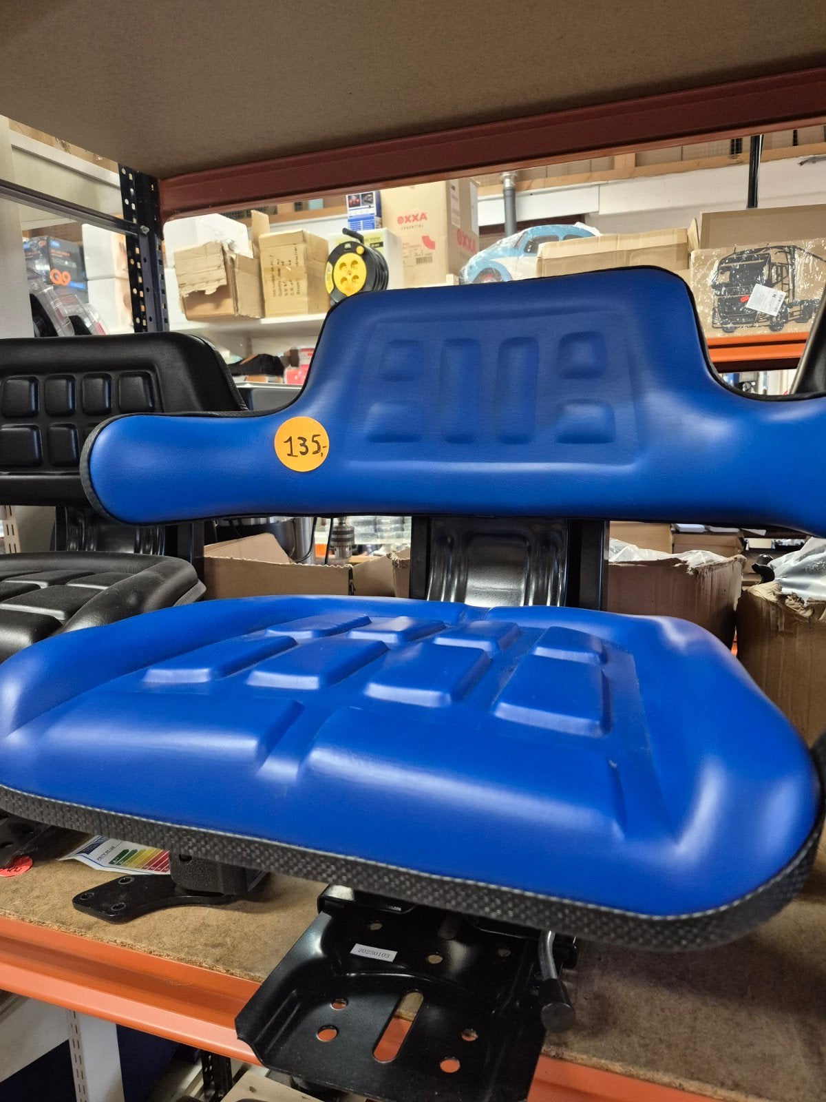 Blauwe tractorstoel - Nieuw, Huis en Inrichting, Kunststof, Blauw, Tractorstoel, Nieuw