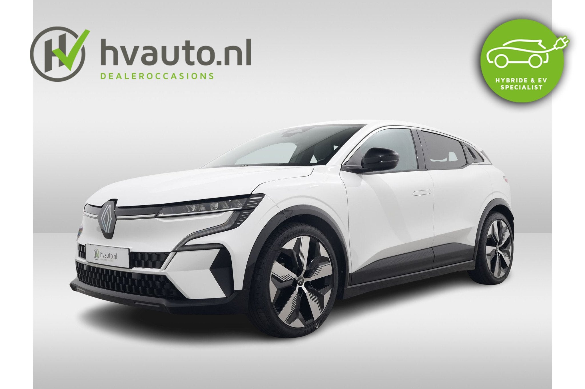 Renault Mégane E-Tech EV60 OPTIMUM CHARGE 220PK TECHNO SOH, Zwart, Wit, Verwarmde buitenspiegels, Onderhoudsboekje