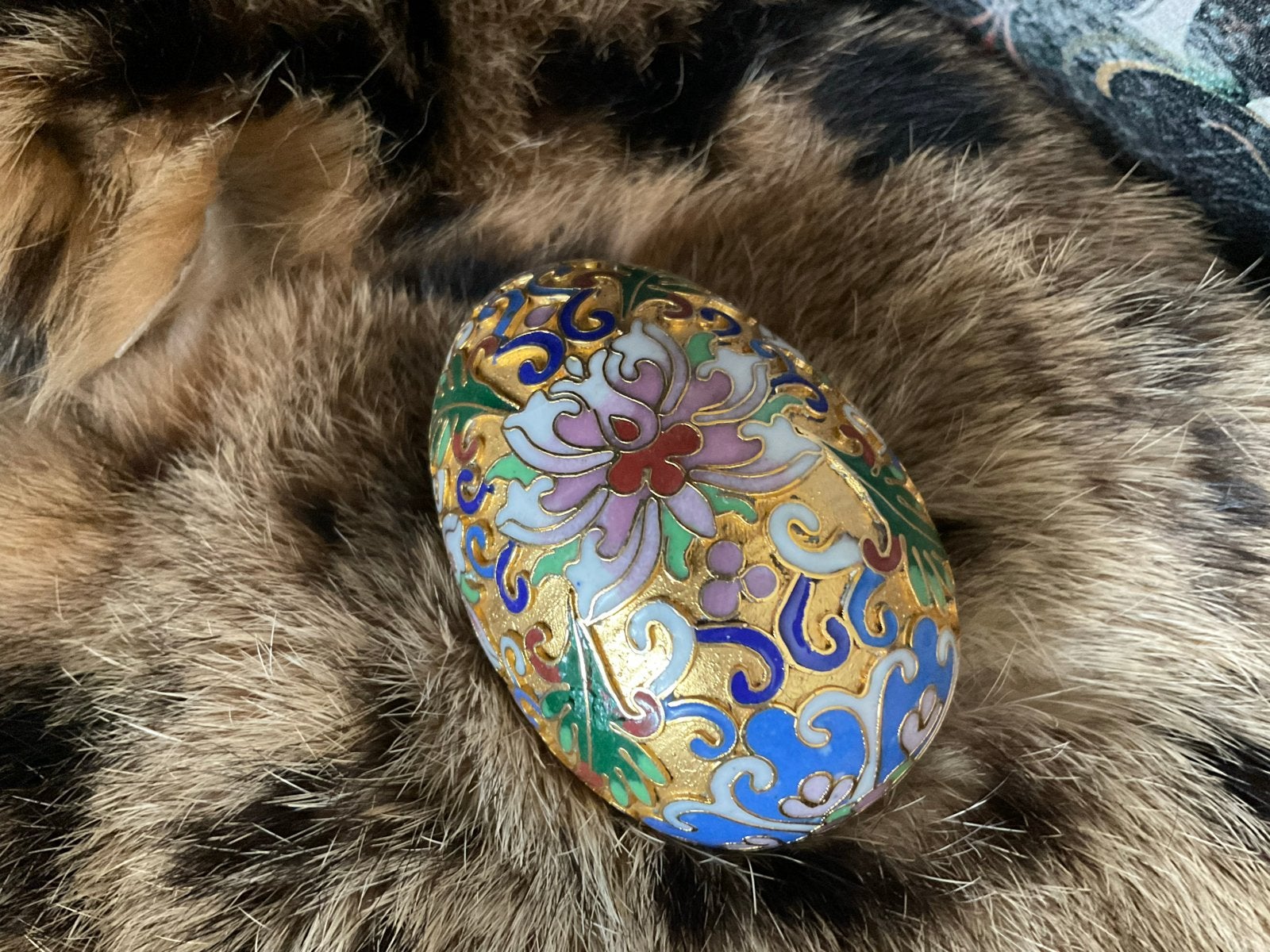 Mooi gedetailleerd Cloisonné eitje - Chinees vintage, Verzenden
