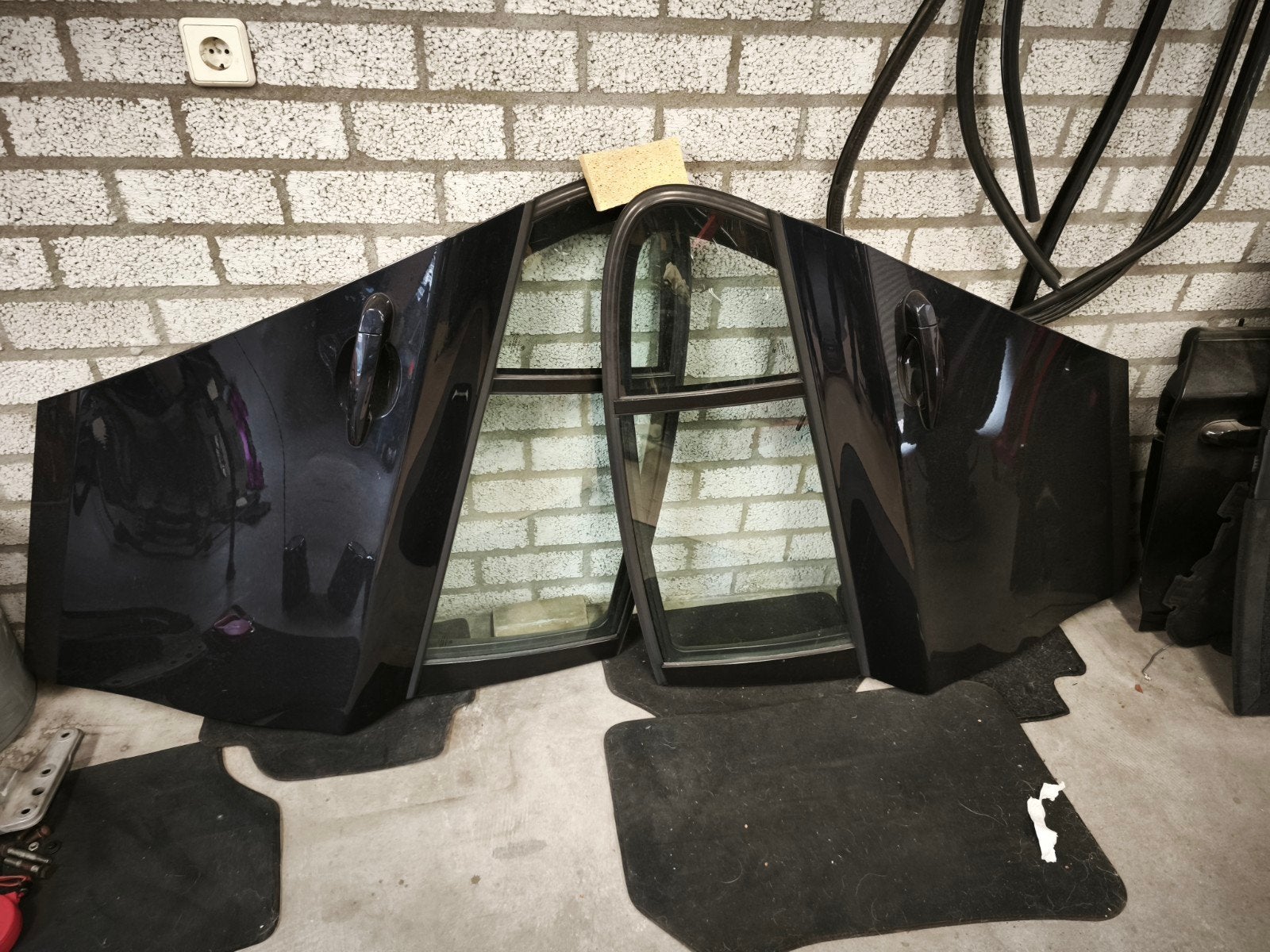 Deur links en rechts achter A35 BMW E87 1 serie Monacoblau, Auto-onderdelen, Ophalen, Achter, BMW, Deur