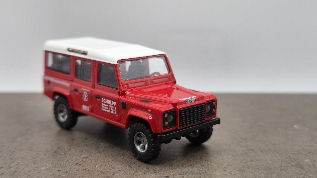 Land Rover Defender Scholpp, Hobby en Vrije tijd, Modelauto's | 1:87, Ophalen of Verzenden, Zo goed als nieuw, Auto, Overige merken