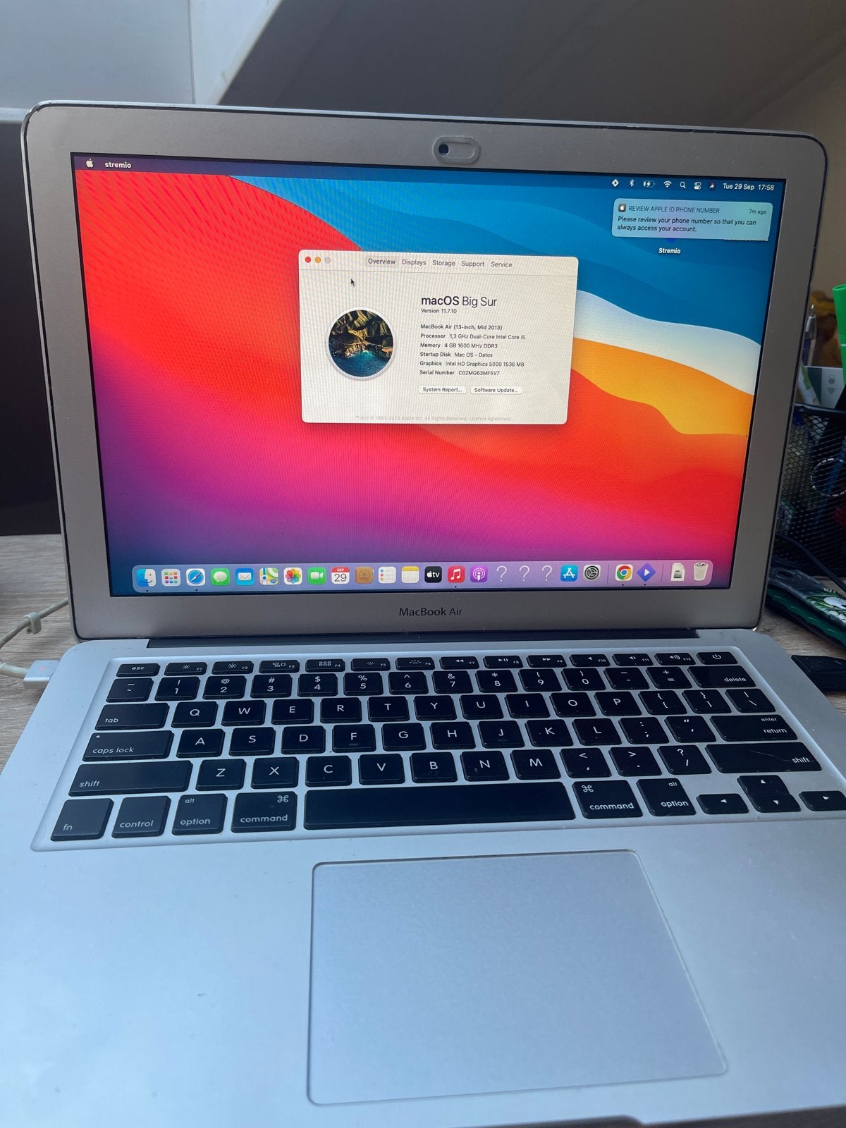 MacBook Air 13 inch - Goed werkende laptop
