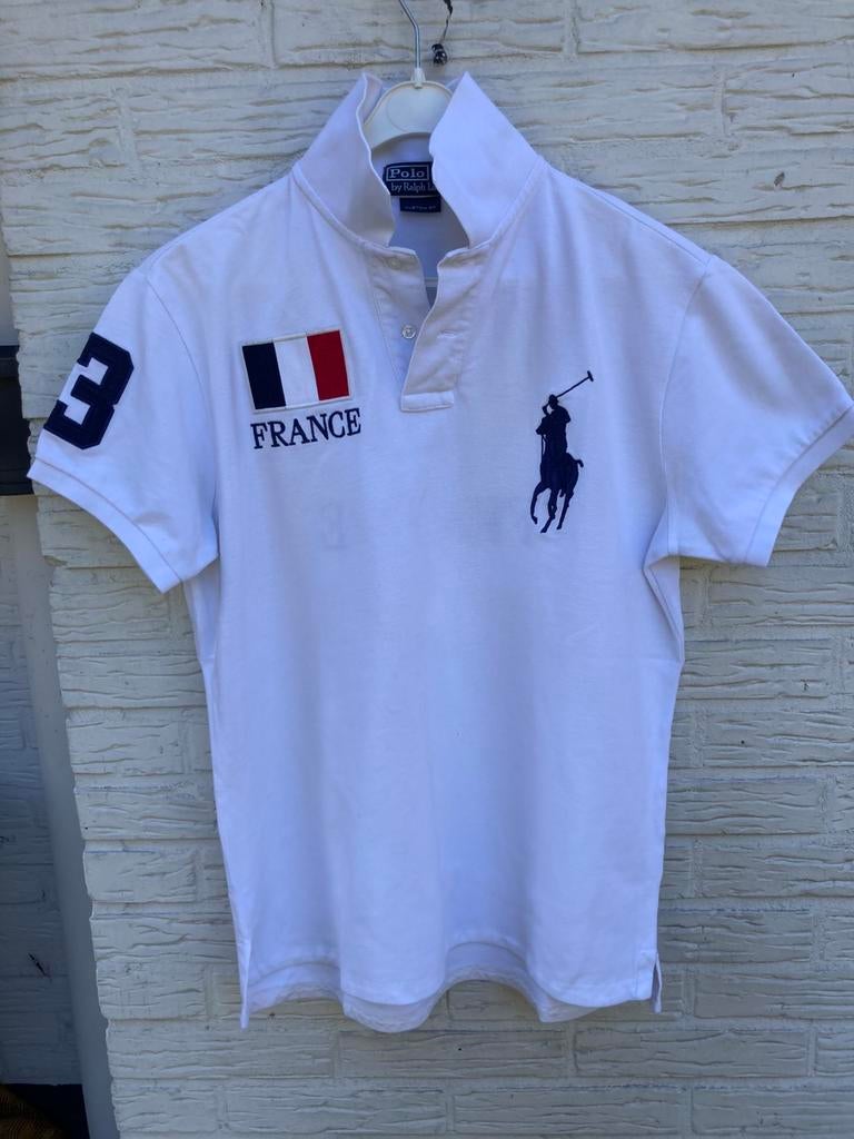 Ralph Lauren polo maat M, Ophalen of Verzenden, Zo goed als nieuw, Maat 48/50 (M), Wit