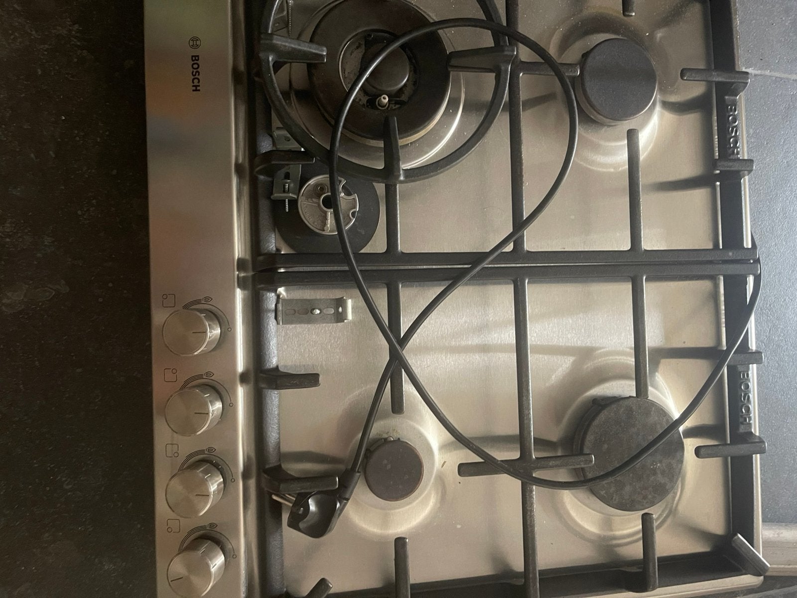 Gas kookplaat bosch, Ophalen, Gebruikt, 4 kookzones, Inbouw