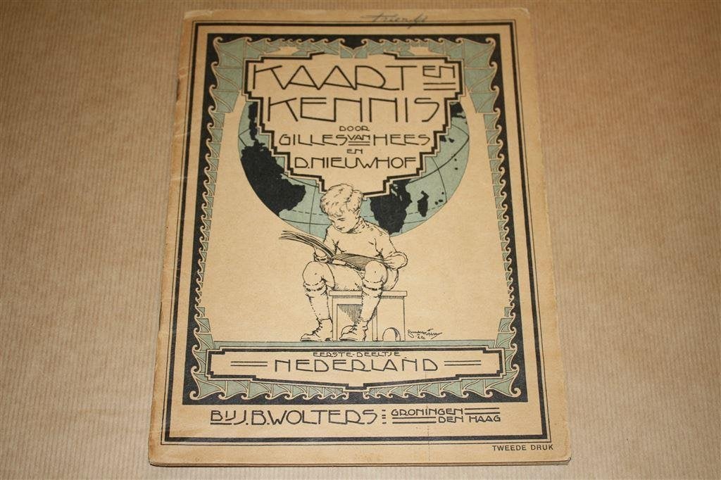 Kaart en Kennis - 2e druk 1925, Boeken, Atlassen en Landkaarten, Gelezen, Ophalen of Verzenden, Landkaart, 1800 tot 2000