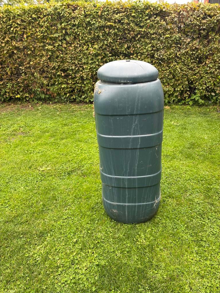 Regenton 100L met aansluitbenodigdheden, Tuin en Terras, Regentonnen, 75 tot 150 liter, Ophalen, Gebruikt, Kunststof