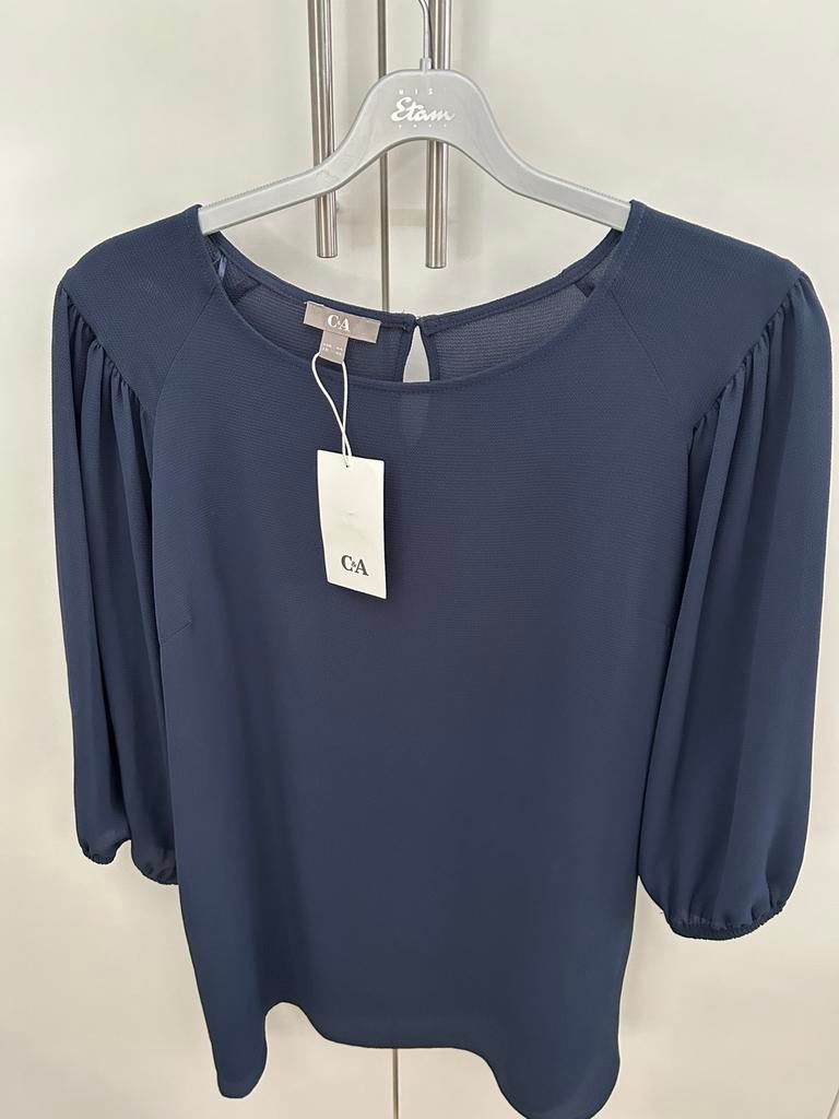 NIEUWE donkerblauwe blouse C&A maat 44, Ophalen of Verzenden, Nieuw, Maat 42/44 (L), Blauw