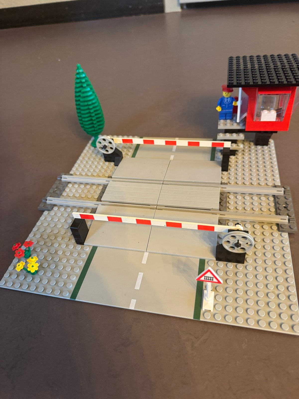 Lego Treinovergang 7835 met spoorwegovergang en slagbomen, Ophalen of Verzenden, Gebruikt, Compleet, Lego