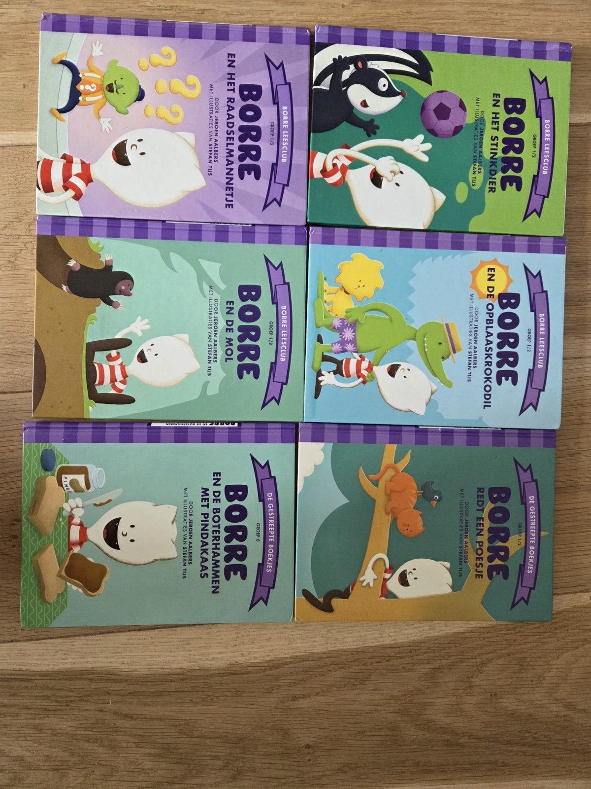 Borre Leesclub Boeken Groep 0/1/2 - 6 Stuks, Boeken, Ophalen, Gelezen, Jeroen Aalbers, Fictie algemeen