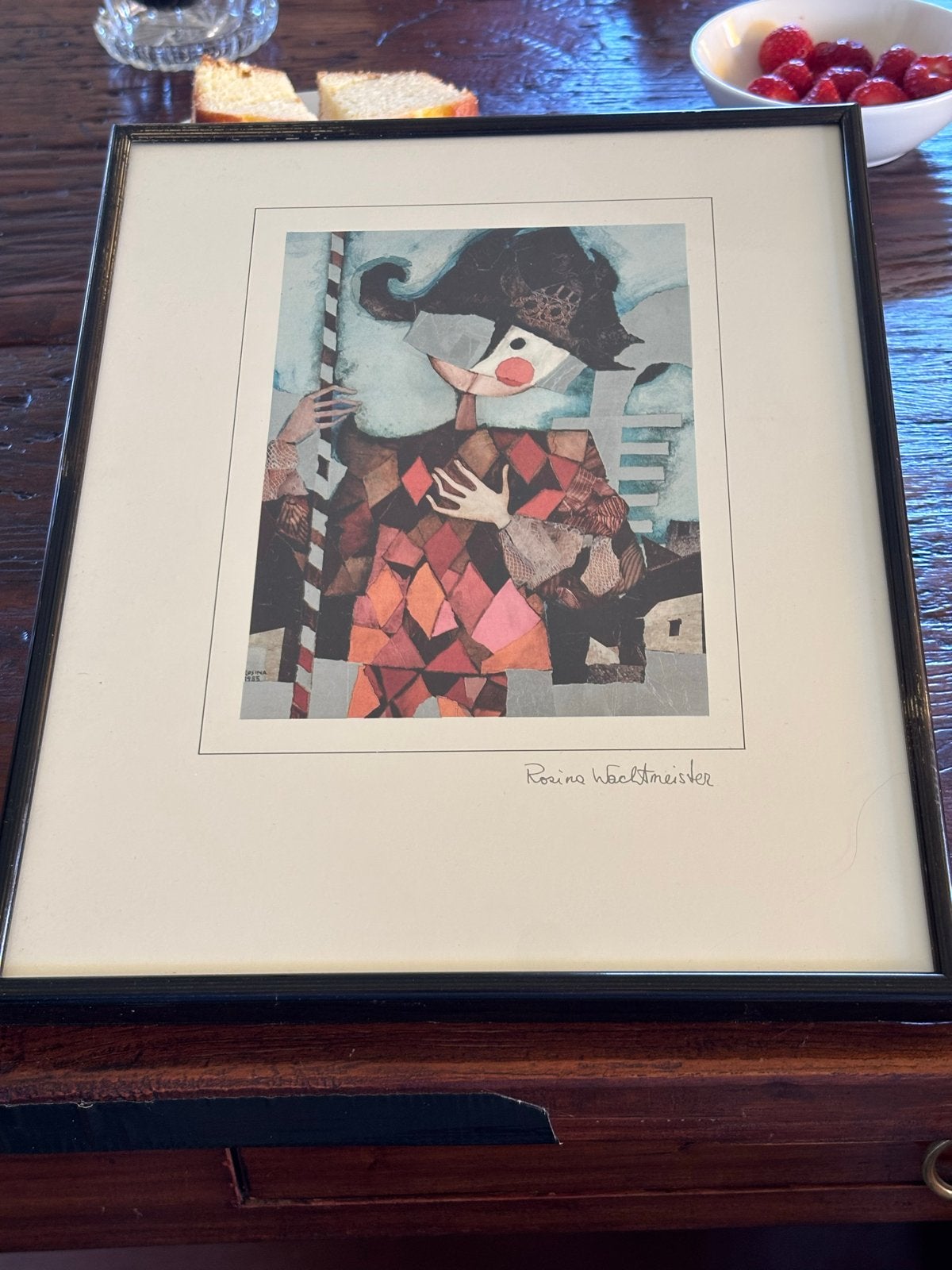Origineel werk van Rosina Wachtmeister - Harlekijn, Overige stijlen, Gedateerd, Ophalen of Verzenden, Print