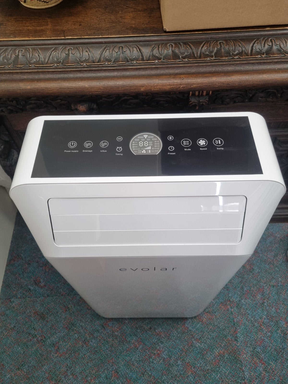 Evolar Evo- ES9000 Mobiele Airco, Minder dan 60 m³, Timer, Refurbished, 3 snelheden of meer