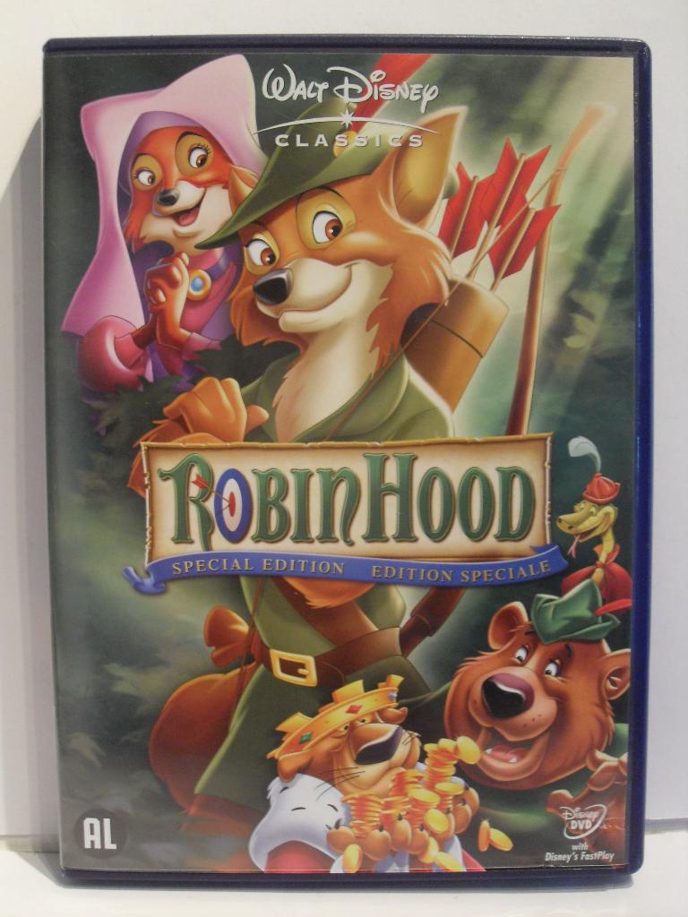 Robin Hood (originele dvd) Disney, Europees, Tekenfilm, Alle leeftijden, Ophalen of Verzenden