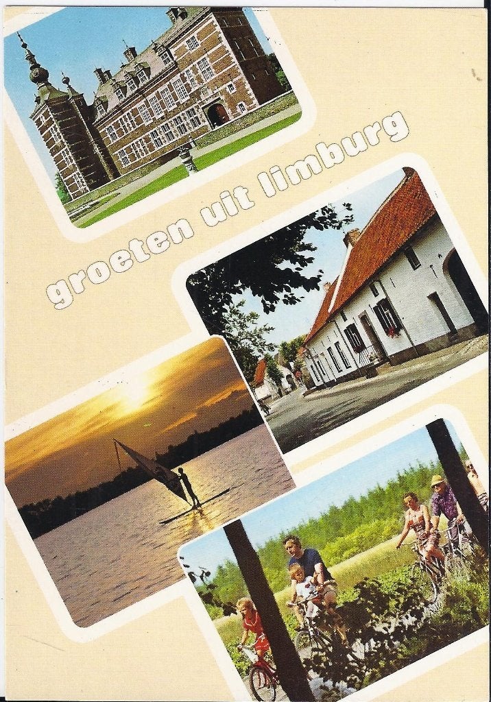 Kr2666 gelopen ansichtkaart groeten uit limburg, Ophalen of Verzenden, 1980 tot heden, Gelopen, Limburg