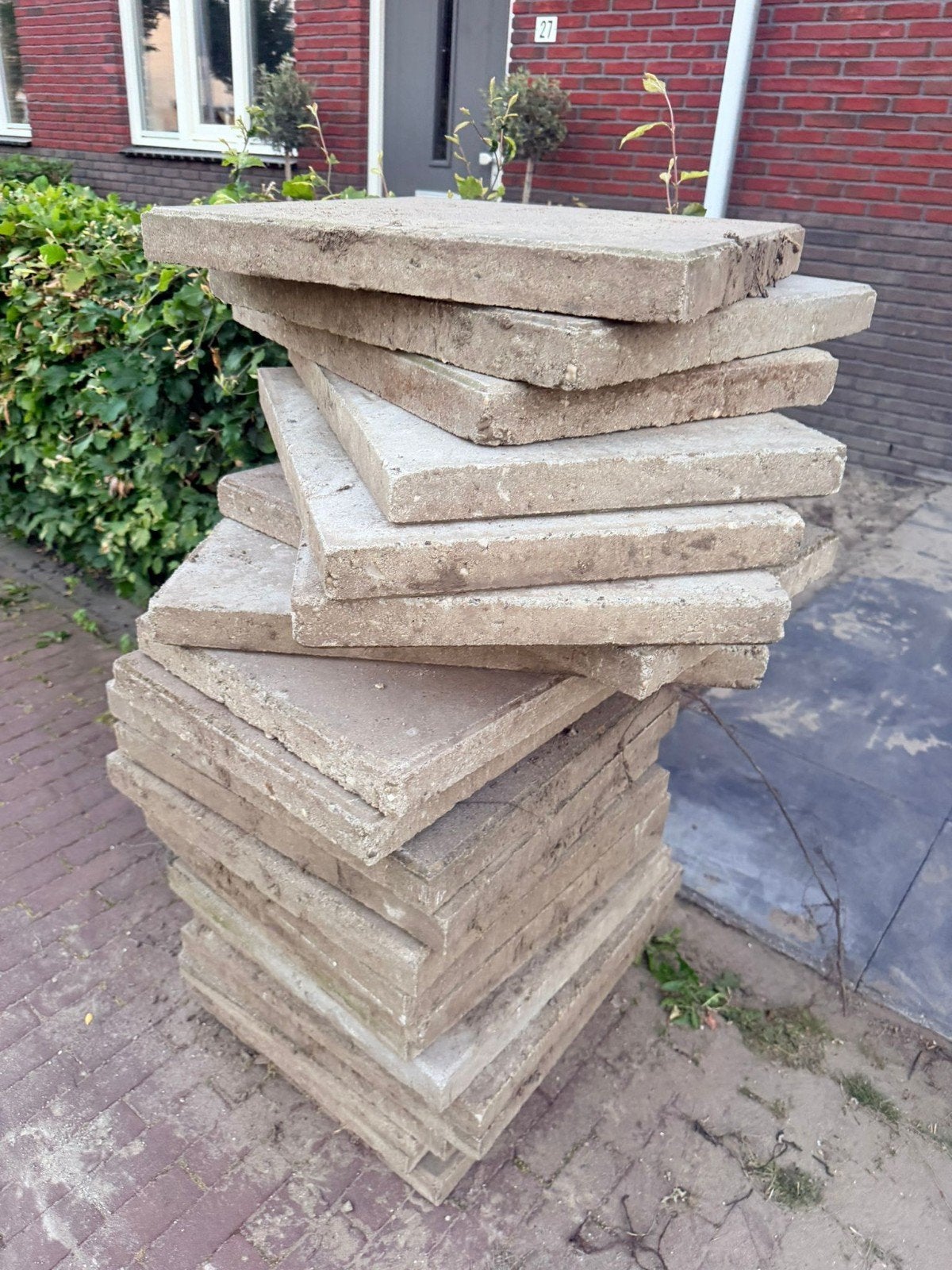Gratis tuintegels, Ophalen of Verzenden, Gebruikt, Hout