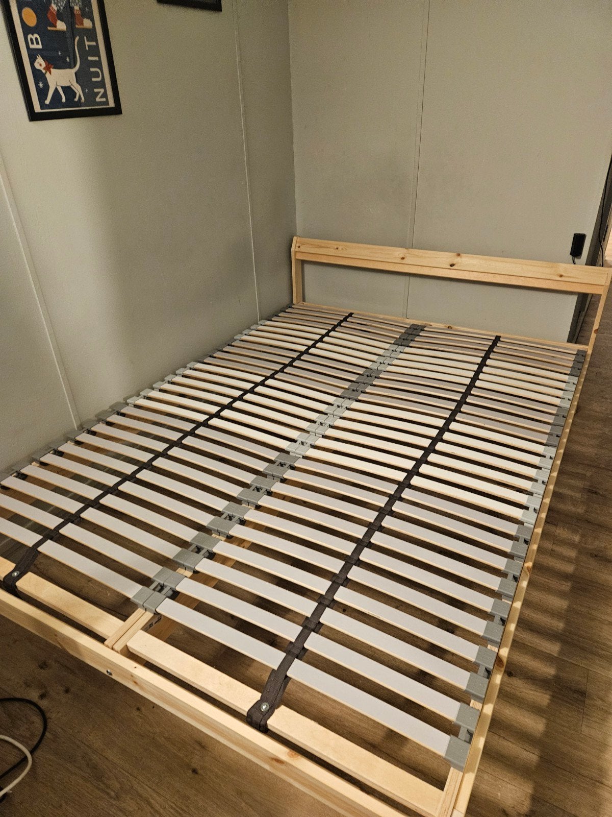 Ikea Neiden bedframe 140x200, Ophalen, Wit, Tweepersoons, 140 cm