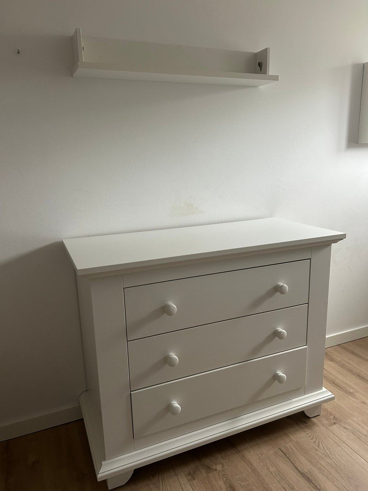 Bopita commode en wandplank wit baby kinder kamer, Ophalen, 50 tot 70 cm, 90 tot 105 cm, 100 cm of meer