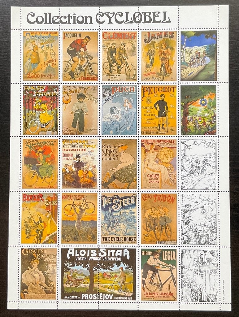 OUDE ART NOUVEAU AFFICHES IN VOLLEDIG POSTZEGELVEL, Verzenden, Zonder stempel, Postfris, Postfris