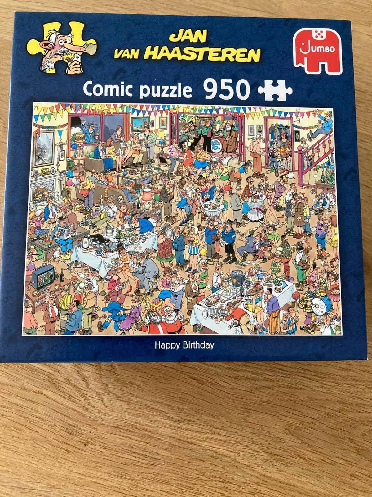 Jan van Haasteren puzzel 950 st Happy Birthday, Ophalen of Verzenden, 500 t/m 1500 stukjes, Zo goed als nieuw