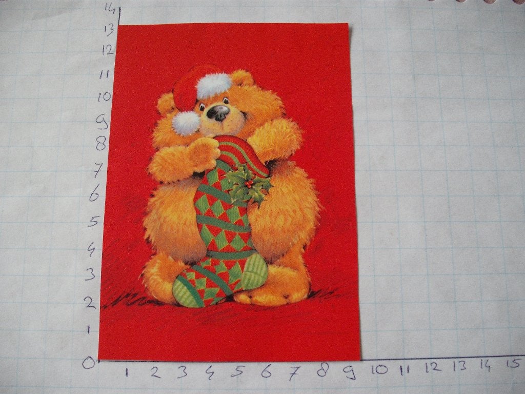 nr. 816 - uitgeknipt 3d plaatje kerst, Ophalen of Verzenden, Nieuw, Kerst, Knipvel