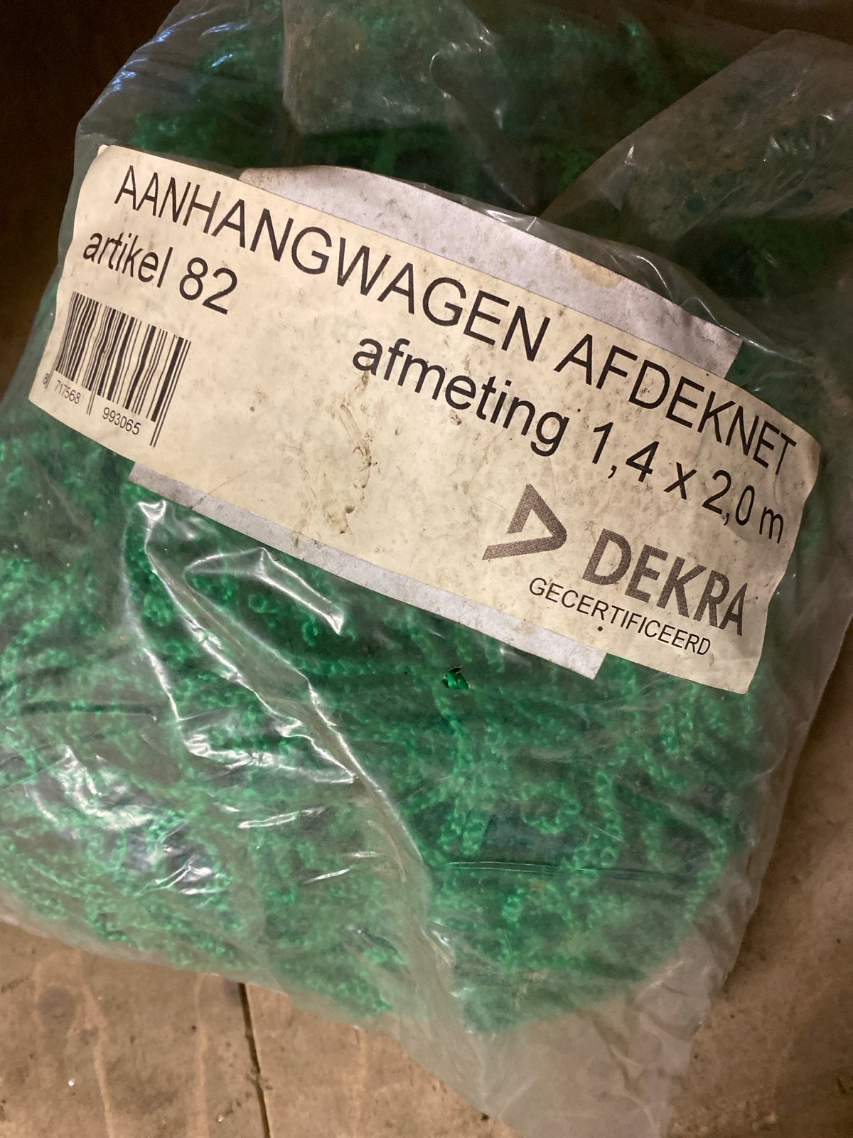 Nieuw Aanhangwagen Afdeknet 1,4 x 2,0 m DEKRA Gecertificeerd, Ophalen of Verzenden, Nieuw