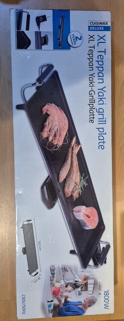 Xl teppan Yaki grill pan Z.s.m weg, Witgoed en Apparatuur, Grillplaten, Ophalen of Verzenden, Zo goed als nieuw, Tafelgrill