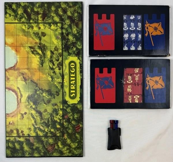 Jumbo Stratego Houten Figuren Groene Doos bordspel vintage, Coolsingel 104, 3011 AG Rotterdam, Netherlands, Verzenden, Een of twee spelers