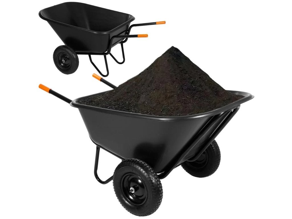 300 Liter kruiwagen XXL 160KG | Dubbele Wielen | Nieuw, Tuin en Terras, Kruiwagens, Tweewielig, Nieuw, Outlethal, Handmatig