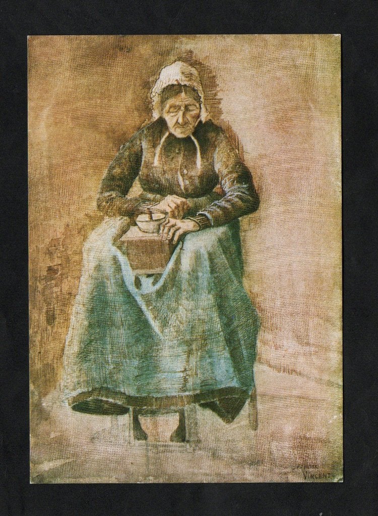 Boerin Koffiemalen Koffiemolen door Vincent van Gogh., Verzamelen, Ophalen of Verzenden, 1960 tot 1980, Ongelopen, Cultuur en Media