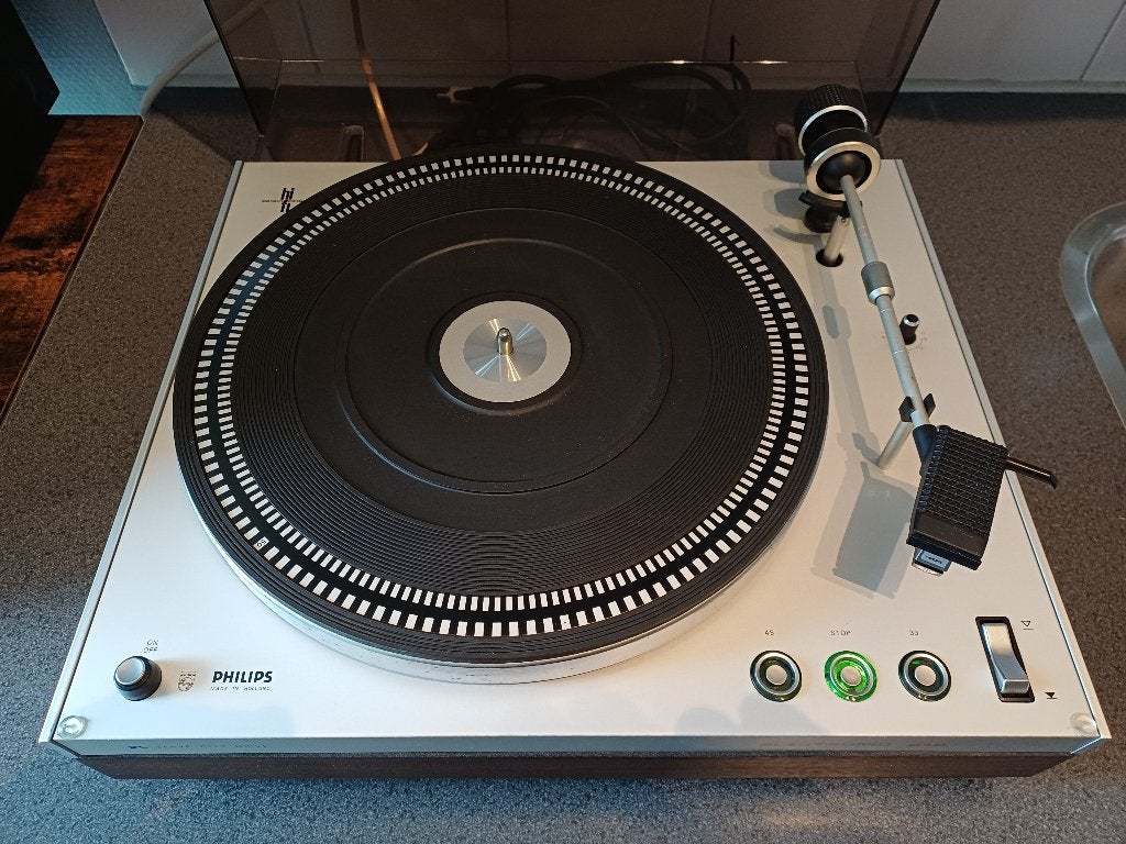 Philips 22GA312 Platenspeler, Ophalen, Thorens, Refurbished, Pitch-regelaar